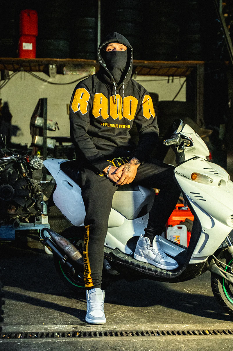 COMBAT BALACLAVA HOODIE [YELLOW] - Image 3