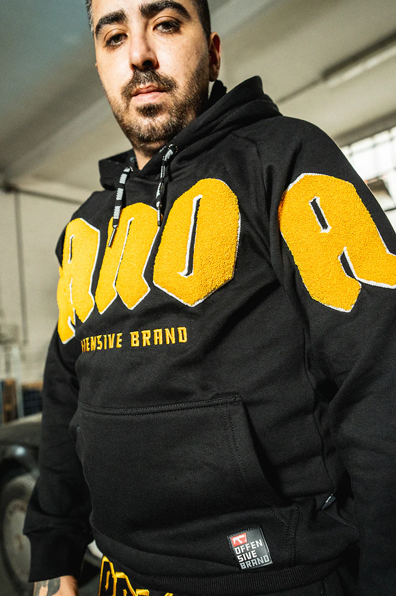 COMBAT BALACLAVA HOODIE [YELLOW] - Image 4