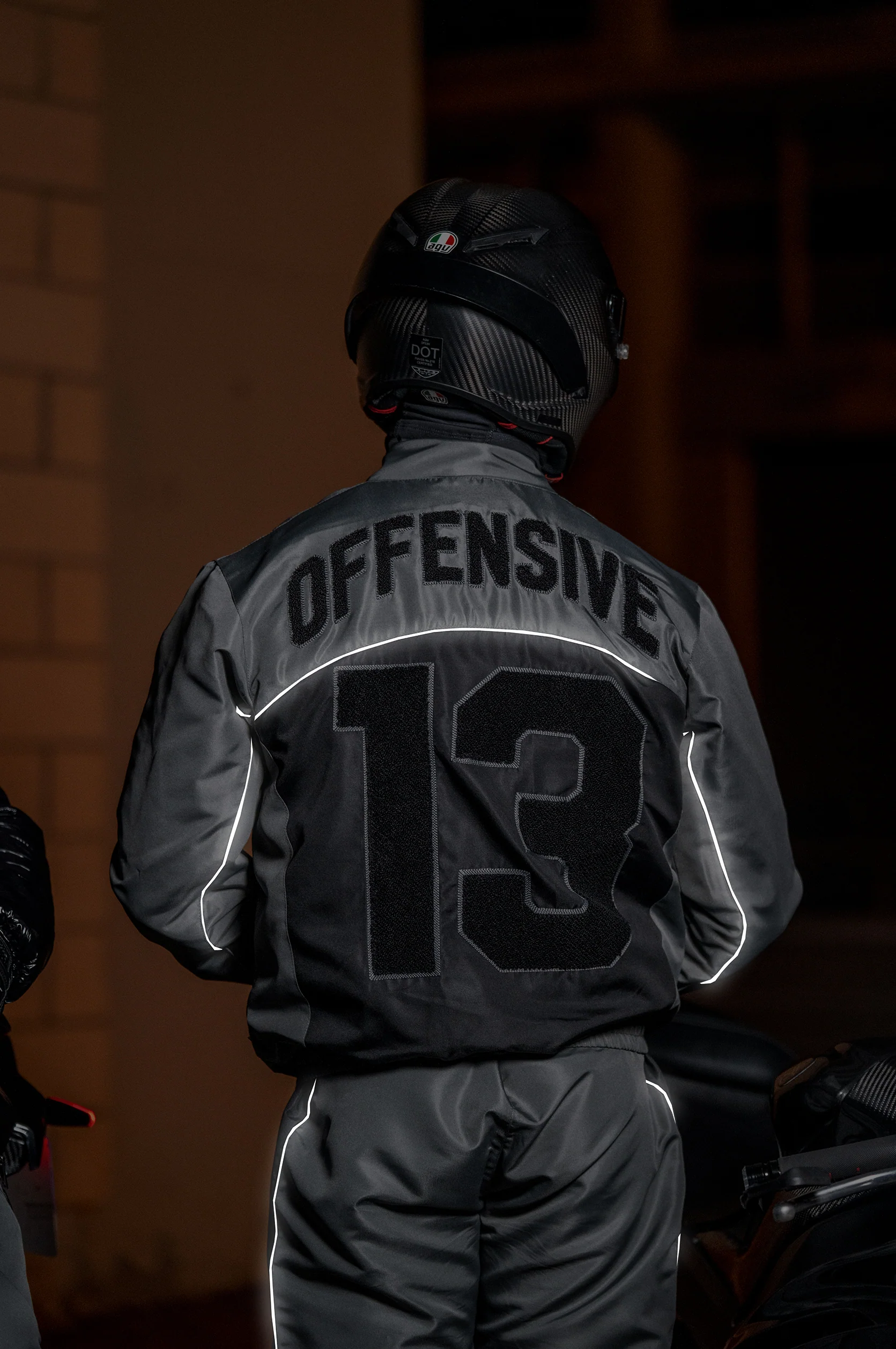 GREY SHIELD REFLECTIVE TRACKSUIT - Image 4