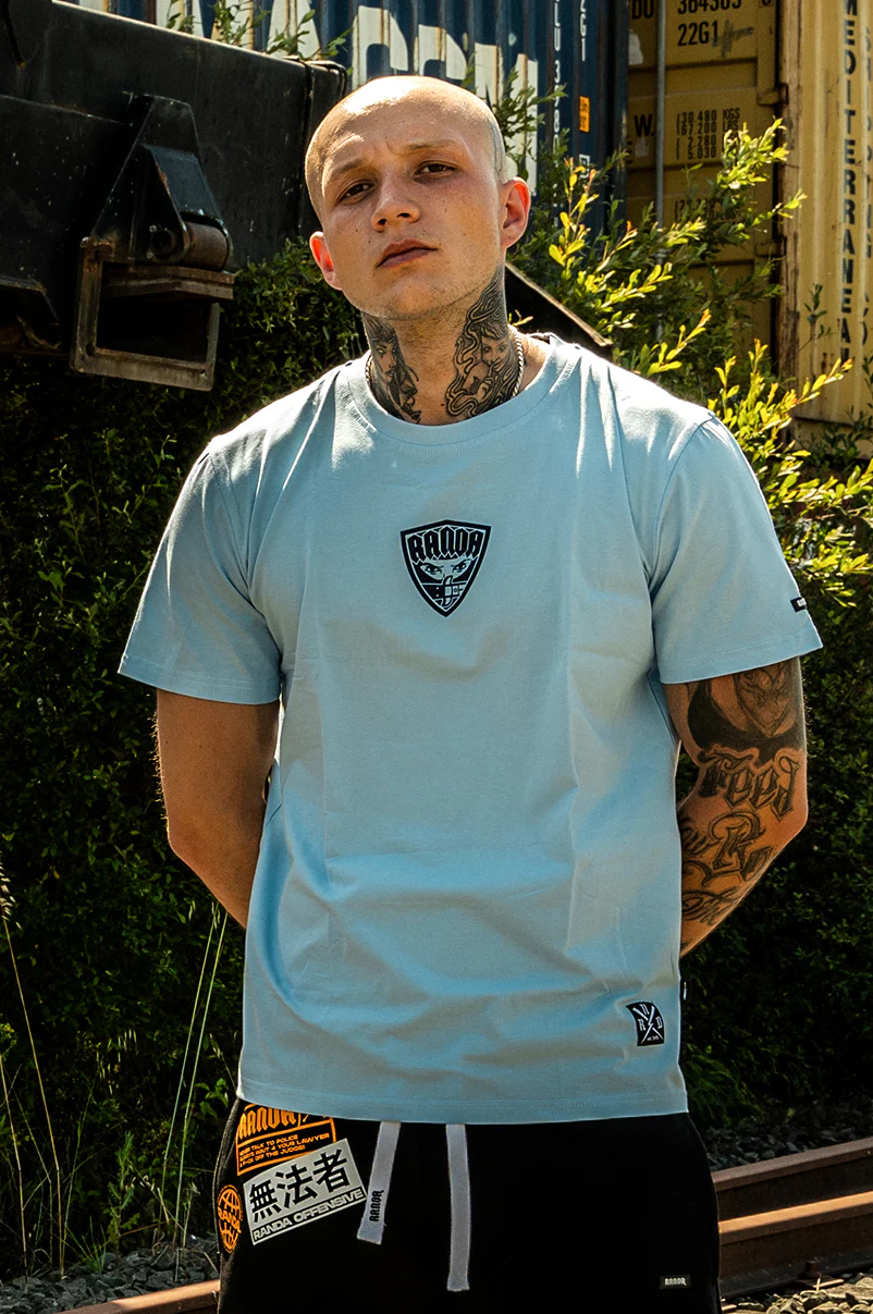 NO FACE NO CASE [BABY BLUE] T-SHIRT - Image 3