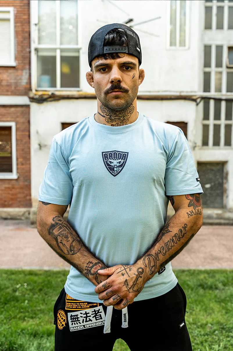 NO FACE NO CASE [BABY BLUE] T-SHIRT - Image 4