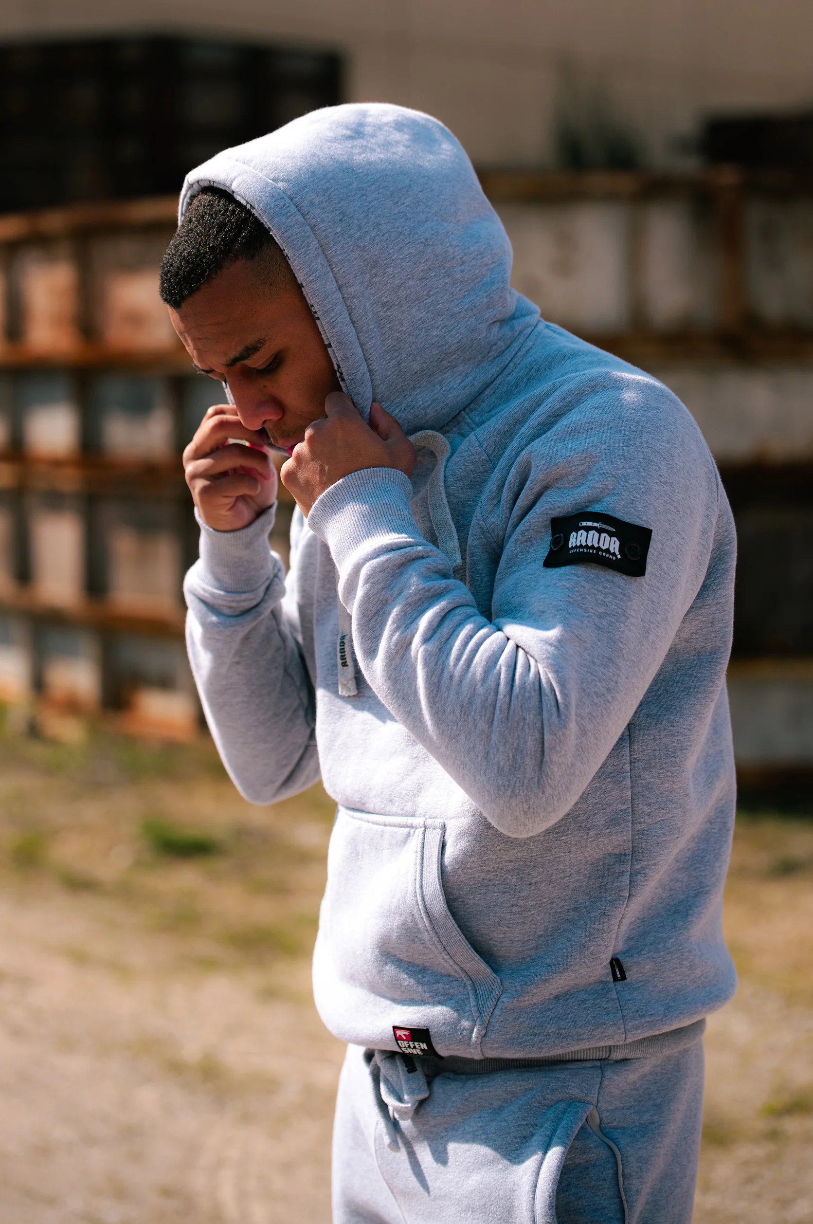 OG ACTION BALACLAVA TRACKSUIT HEATHER GREY - Image 4
