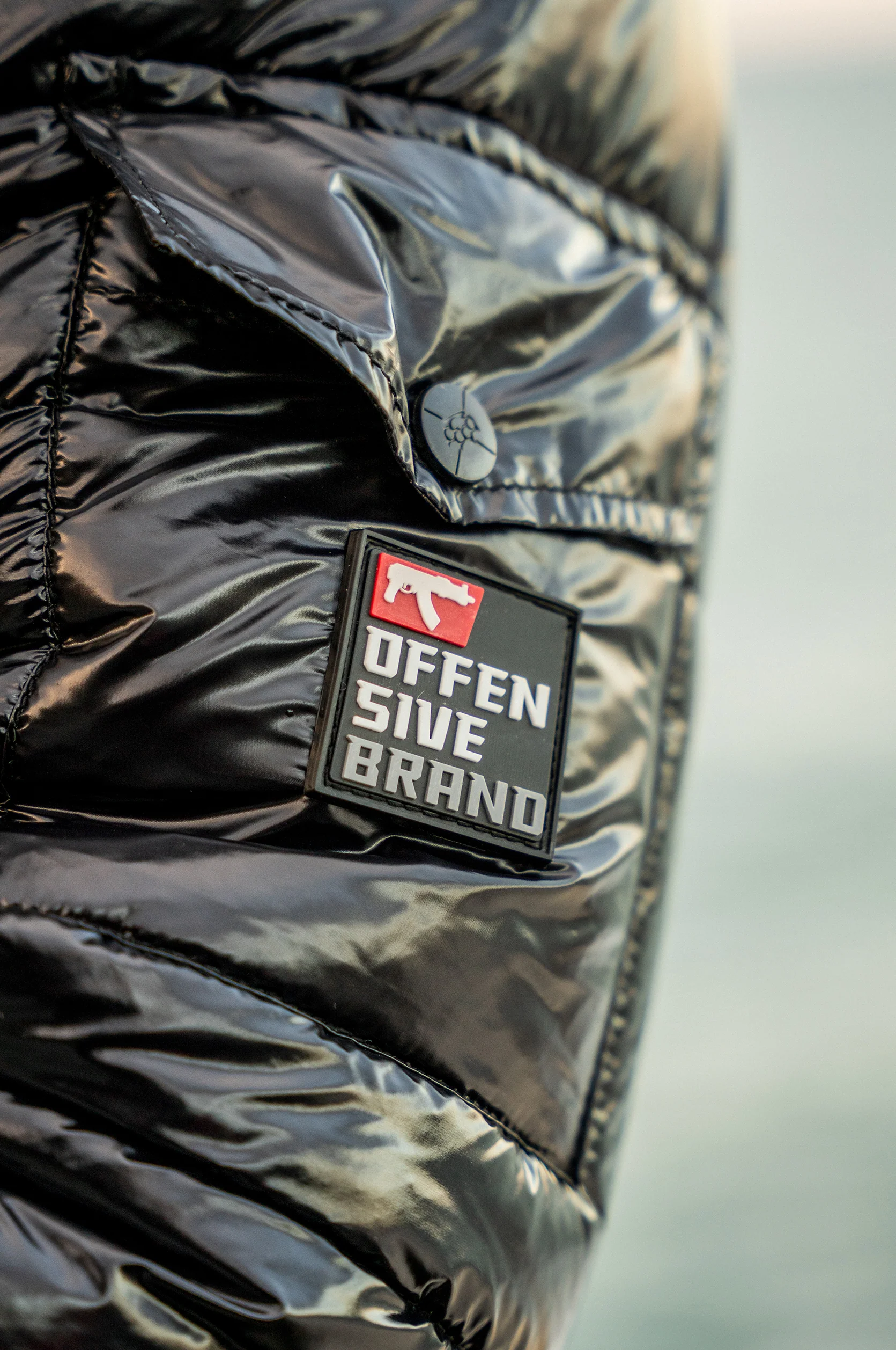 SHADOWS GLOSSY PUFFER JACKET - Image 4